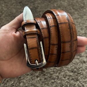 Martin Dingman Tan Leather Men's Belt